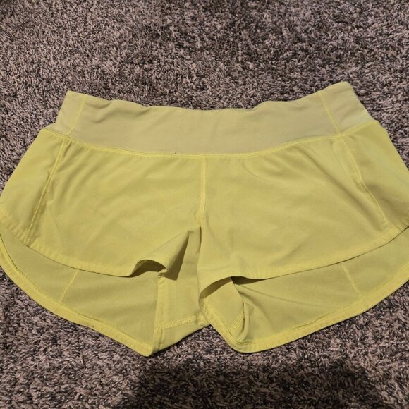 Lululemon Speed Up Shorts Highlight Yellow 6 - Picture 2 of 6